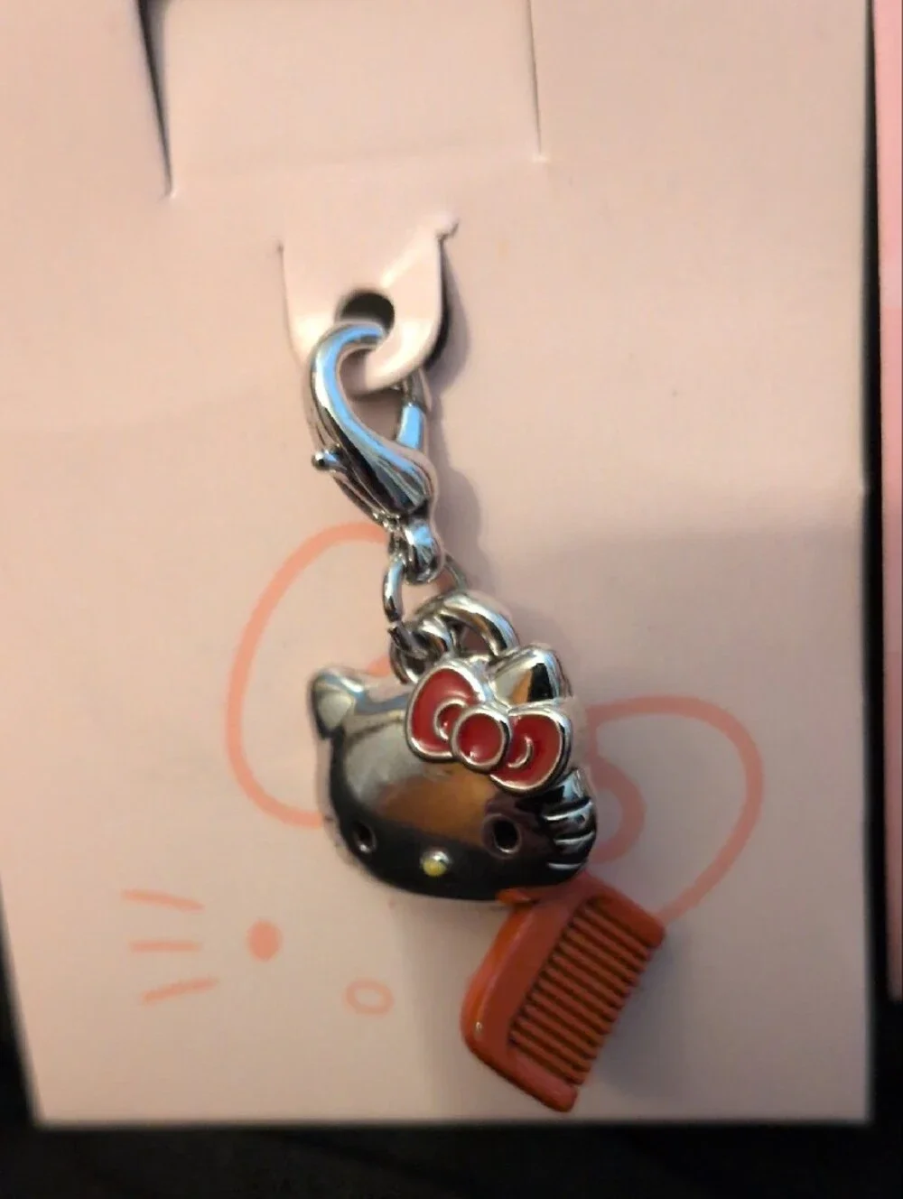 Hello Kitty Trio Charm Set — Pink, Red & White Cat Charms-3! - Picture 2 of 5
